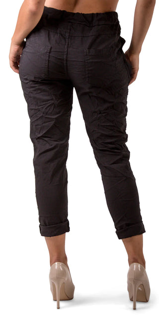 Gigi Moda Grommet Pocket Tie Waist Pants