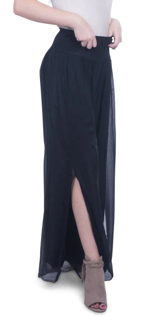 Gigi Moda Jasmin Slit Silk Pant