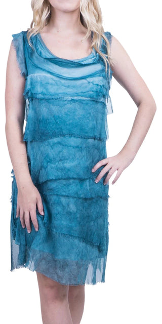 Buy washed-teal Gigi Moda Siena Sleeveless Dress