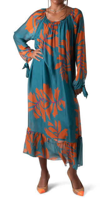 Buy teal Gigi Moda Aloha Maxi Dress