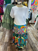 John Mark Multi-Print Skirt