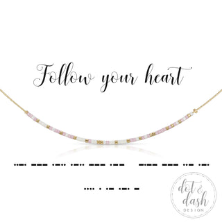 dot & dash Design Follow your Heart Necklace
