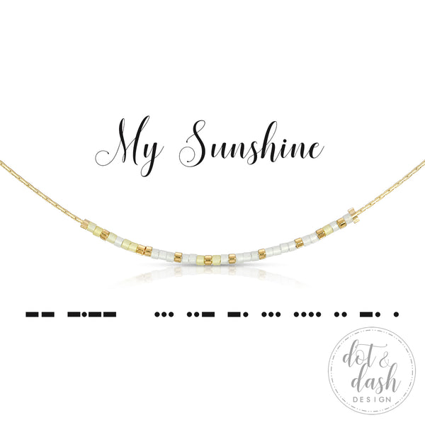 dot & dash Design My Sunshine Necklace