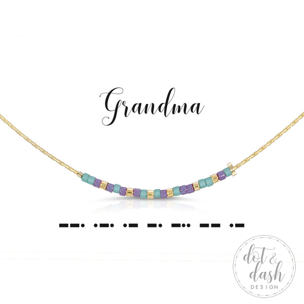 dot & dash Design Grandmother's Necklaces