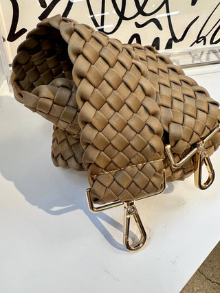 Woven Neoprene Strap TAUPE