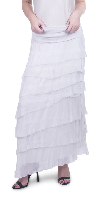 Buy white Gigi Moda Siena Maxi Skirt