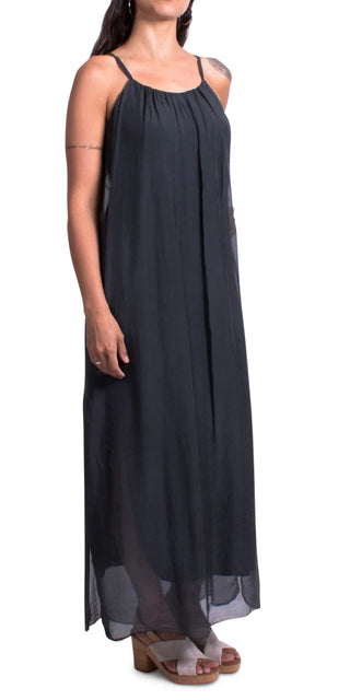 Buy charcoal Gigi Moda Venus Silk Dress