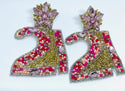 Birthday Number Beaded Earrings